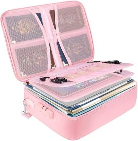 Fireproof Document Box with Lock, Portable Fireproof Document Bag Waterproof Fire Proof File Boxes for Documents