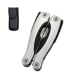 "Military Style Multi-Tool Pliers - Complete with Nylon Sheath & Emergency Features" (Color: Silvery camping outdoor special)